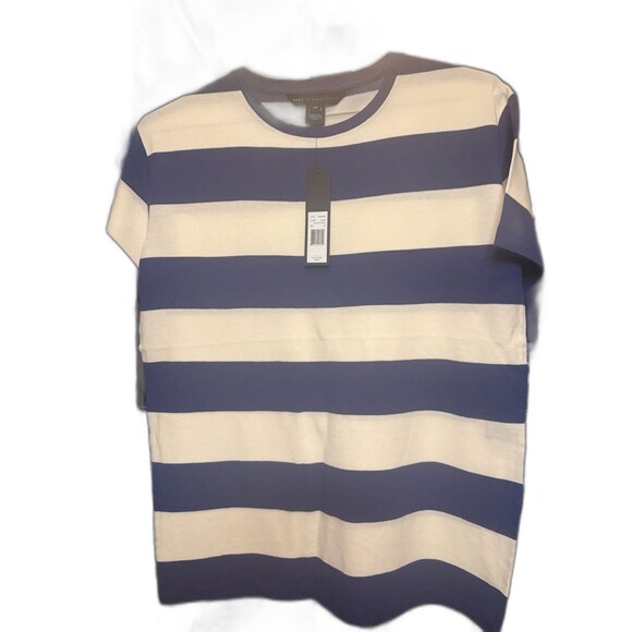 Marc By Marc Jacob’s Striped Tee Shirt (Blue) Men’s - Picture 1 of 6